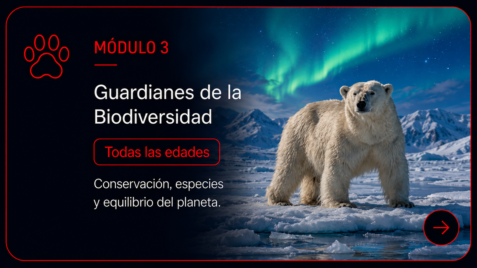 Módulo 3. Guardianes de la Biodiversidad. Todas las edades.